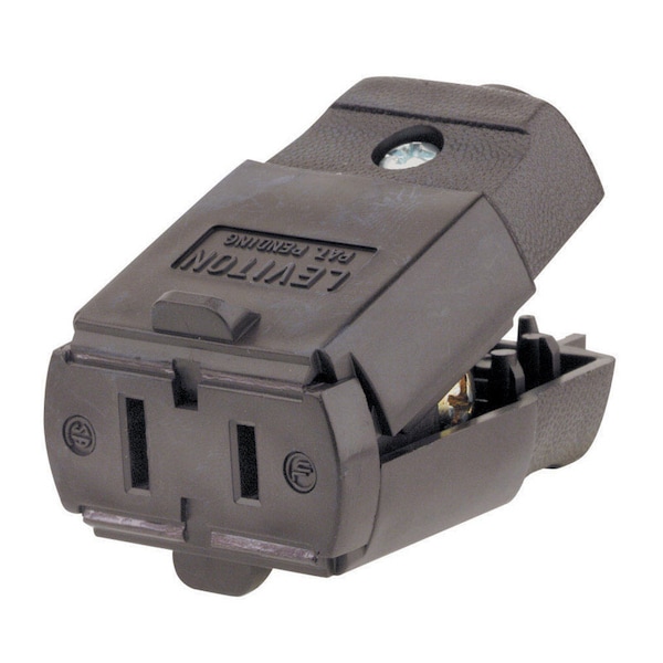 Leviston Leviton Commercial and Residential Thermoplastic Ground/Straight Blade Connector 1-15R 00102-00P - main